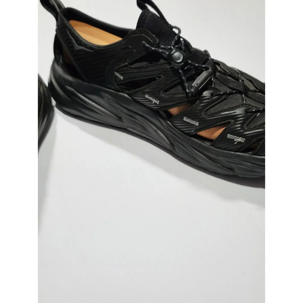 Hoka One One Hopara 2 Mens Black Hiking Sandals Mountain Shoes 1106534-BBLC 10.5